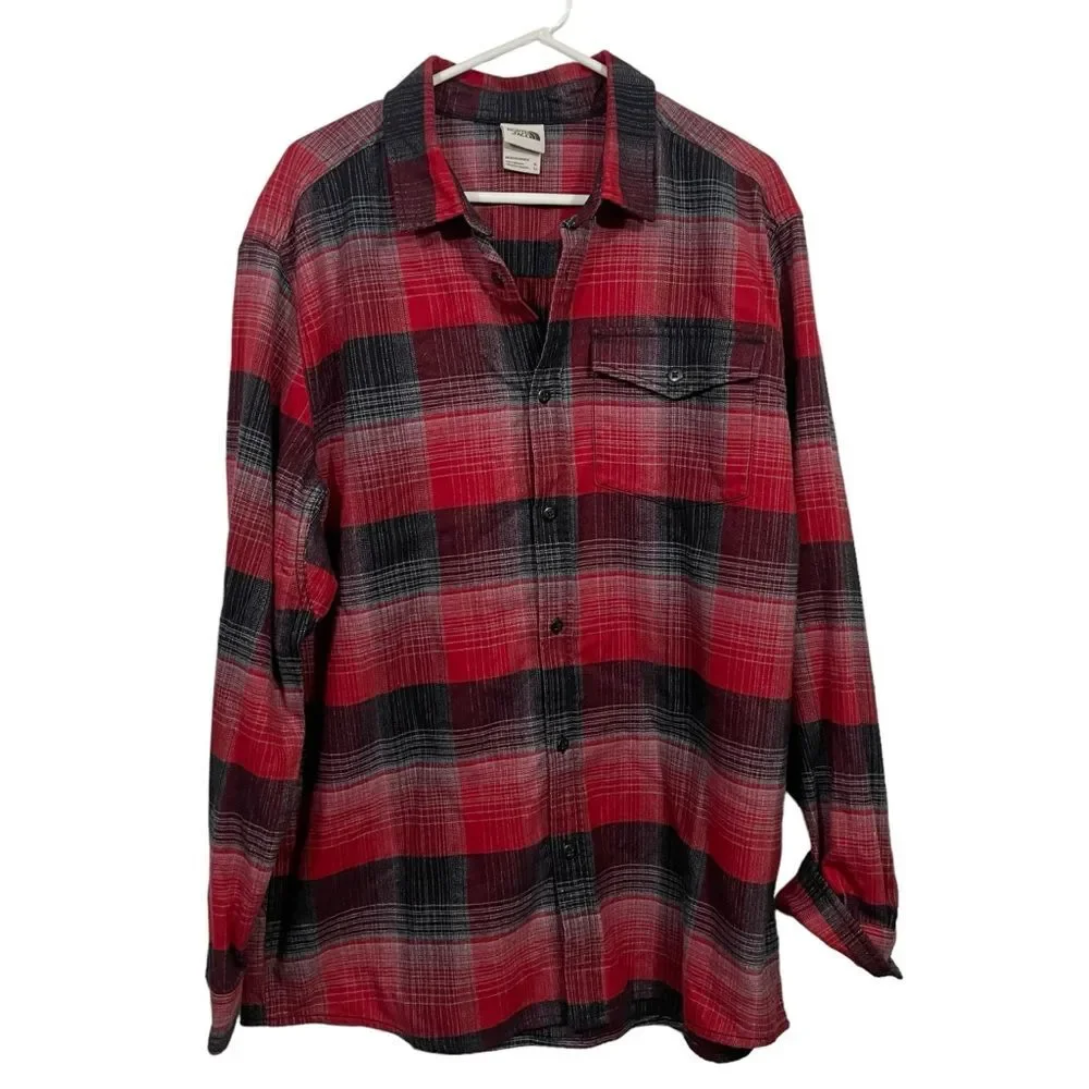 The North Face Plaid Button Down Heavyweight Flannel